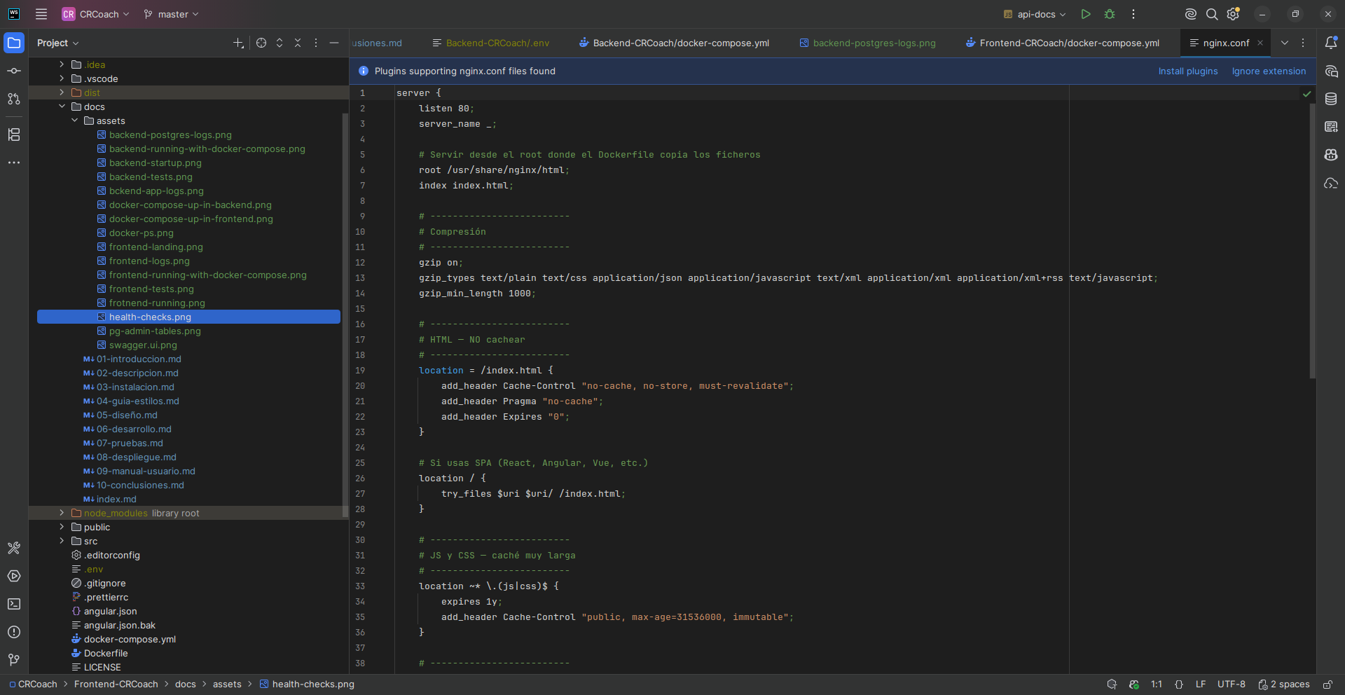 frontend-nginx-config